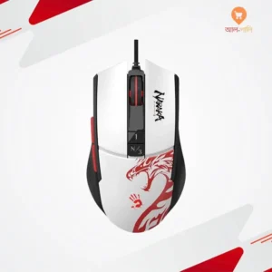 A4tech Bloody L65 Max Naraka RGB Wired Gaming Mouse in white color
