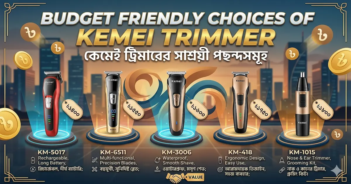 Budget Friendly Choices of Kemei Trimmer